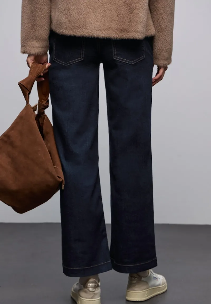 Street One Jeans*Rinsed Wide Leg Jeans rinsed wash