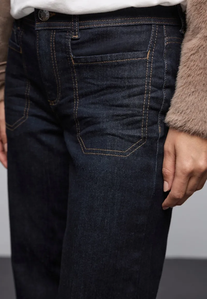 Street One Jeans*Rinsed Wide Leg Jeans rinsed wash