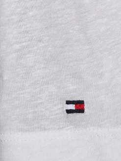 Tommy Hilfiger Shirts*RLX LINEN LYOCELL SCOOP-NK TOP white