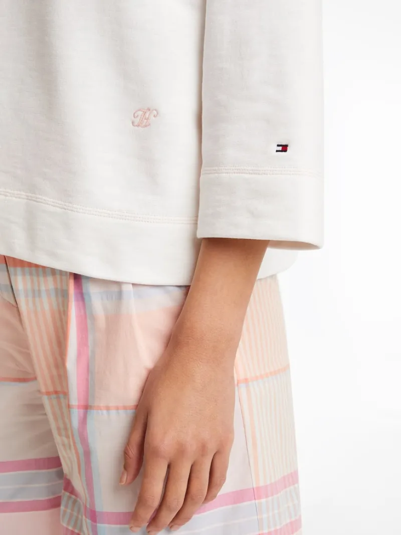 Tommy Hilfiger Pullover & Sweatshirts*RLX SLUB TERRY OPEN-NK SWTSHIRT ecru