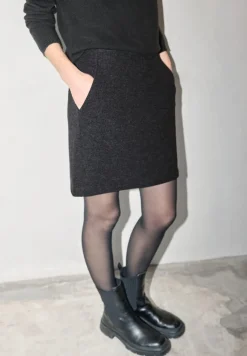 STREET ONE STUDIO Röcke*Rock in Wolloptik anthracite melange