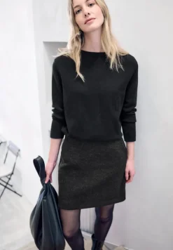 STREET ONE STUDIO Röcke*Rock in Wolloptik anthracite melange