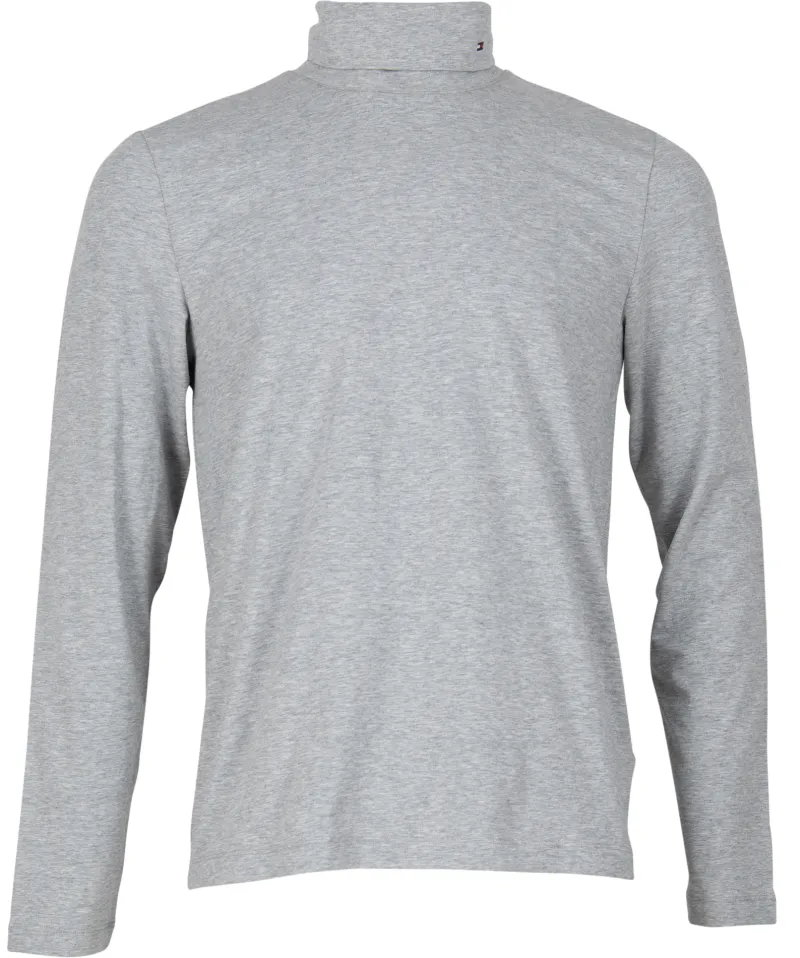 Tommy Hilfiger Shirts*ROLL NECK LONG SLEEVE TEE light grey heather
