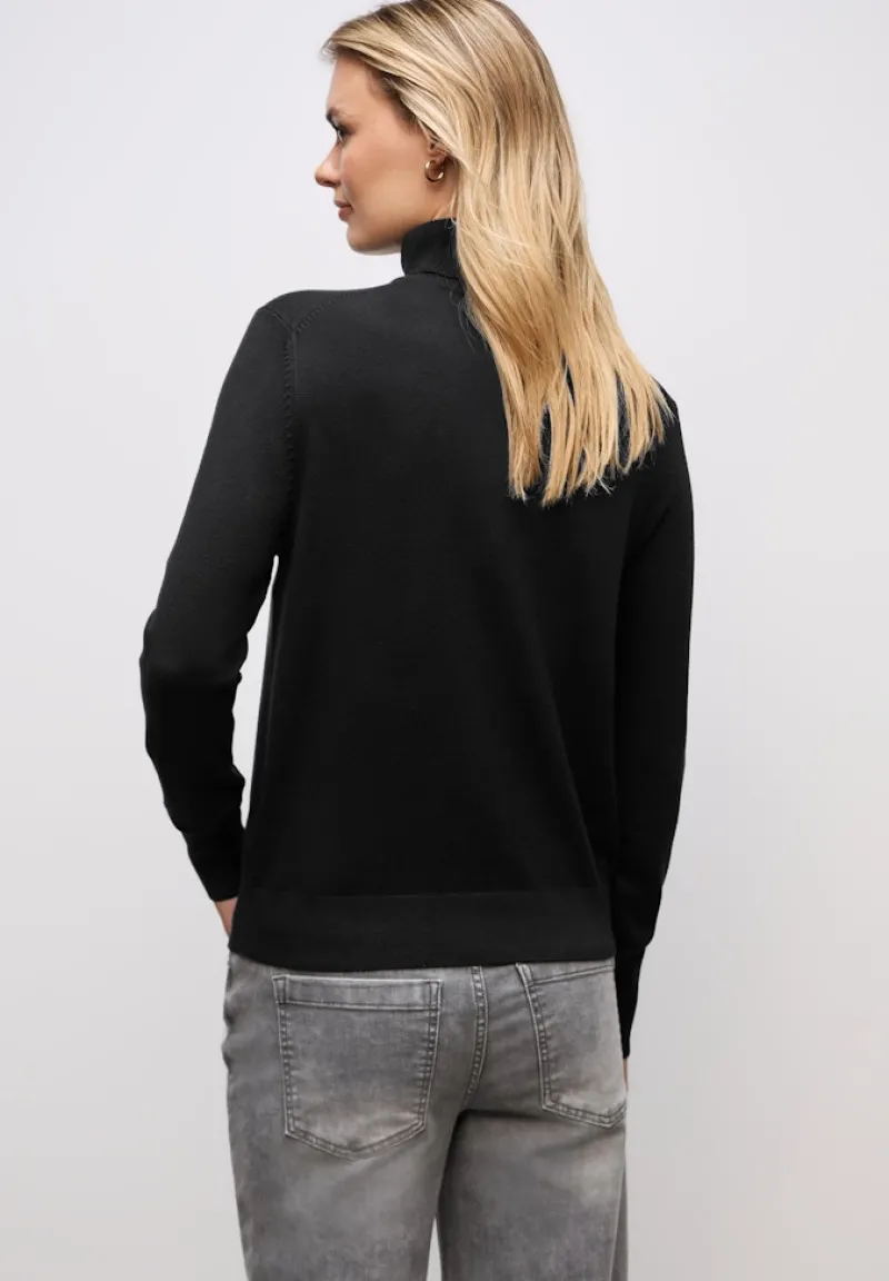 Street One Pullover & Sweatshirts*Rollkragenpullover Black