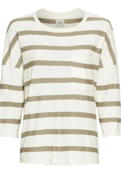 Camel Active Pullover & Sweatshirts*Rundhals Pullover aus Baumwolle dark straw fantasy