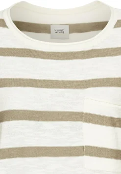 Camel Active Pullover & Sweatshirts*Rundhals Pullover aus Baumwolle dark straw fantasy