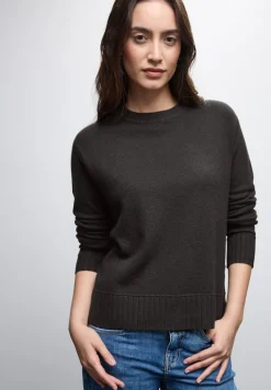 Street One Pullover & Sweatshirts*Rundhals Pullover darkest brown