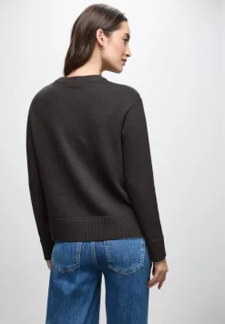 Street One Pullover & Sweatshirts*Rundhals Pullover darkest brown