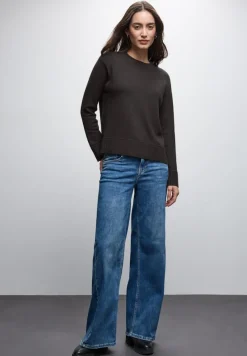 Street One Pullover & Sweatshirts*Rundhals Pullover darkest brown