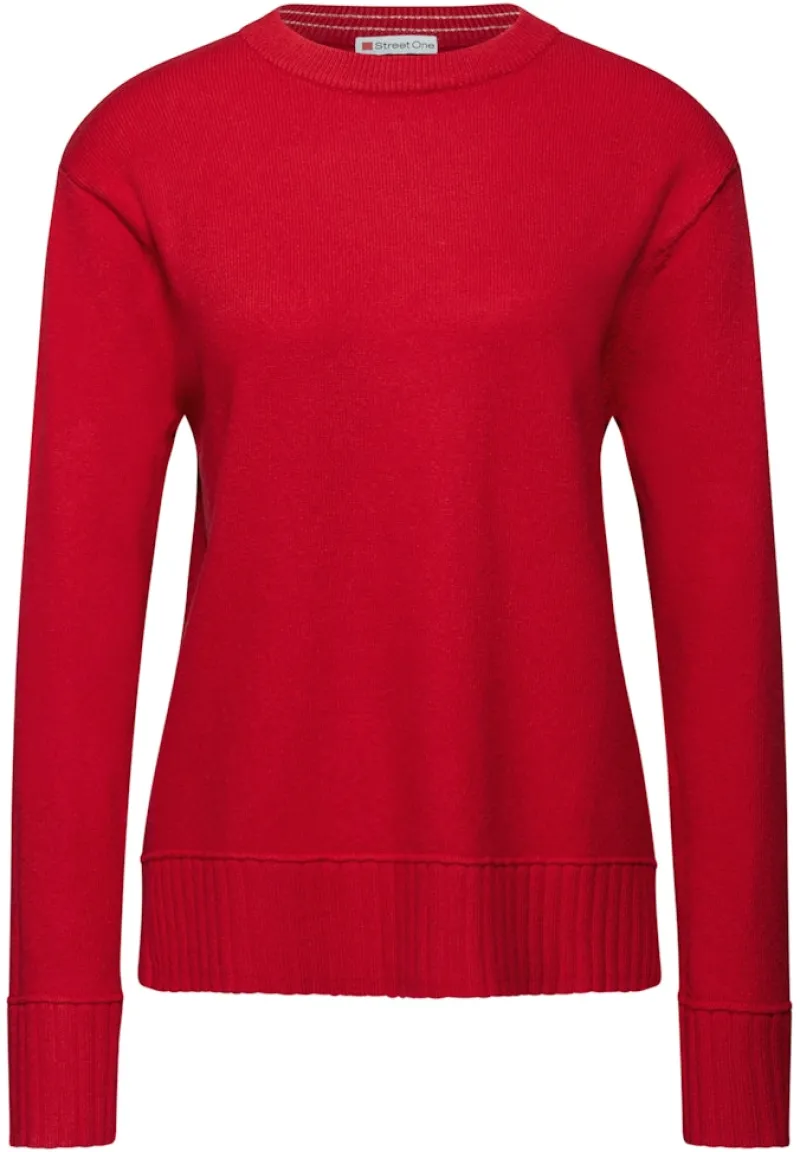 Street One Pullover & Sweatshirts*Rundhals Pullover Racing Red
