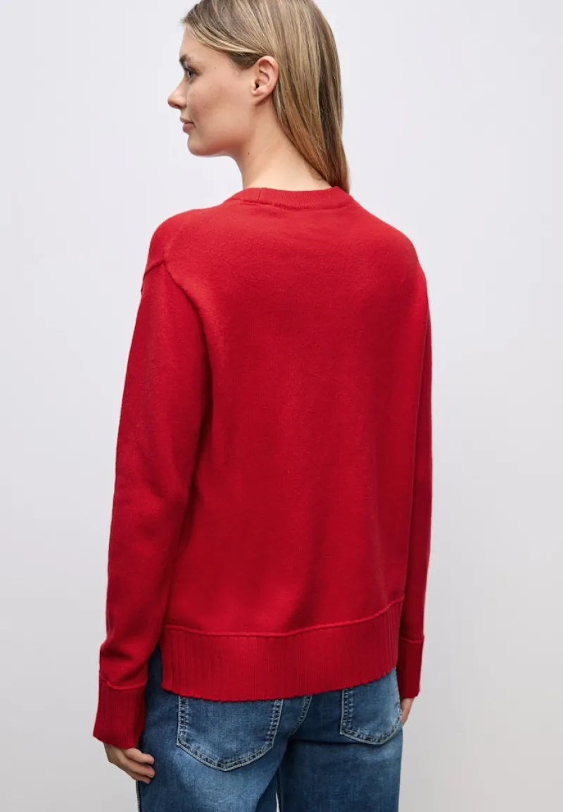 Street One Pullover & Sweatshirts*Rundhals Pullover Racing Red