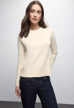 Street One Pullover & Sweatshirts*Rundhals Pullover soft beige