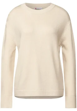 Street One Pullover & Sweatshirts*Rundhals Pullover tusk cream