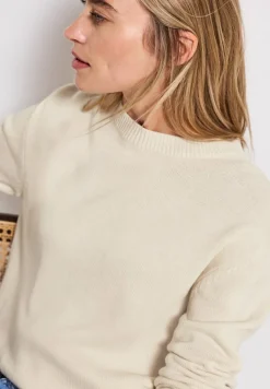 Street One Pullover & Sweatshirts*Rundhals Pullover tusk cream