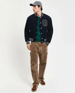 Gant Pullover & Sweatshirts|Big Boys*Rundhalspullover aus Baumwoll-Piqué deep forest green