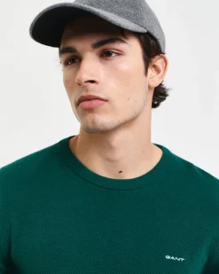 Gant Pullover & Sweatshirts|Big Boys*Rundhalspullover aus Baumwoll-Piqué deep forest green