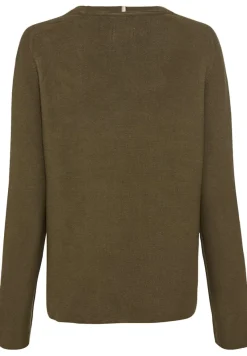 Camel Active Pullover & Sweatshirts*Rundhalspullover aus Feinstrick dark khaki