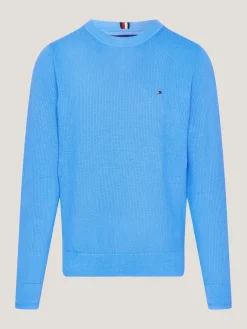 Tommy Hilfiger Pullover & Sweatshirts|Big Boys*Rundhalspullover mit Strukturstrick blue1