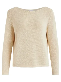 Vila Pullover & Sweatshirts*Rundhalspullover white alyssum