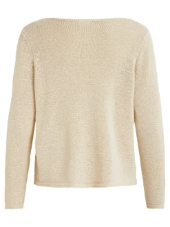 Vila Pullover & Sweatshirts*Rundhalspullover white alyssum