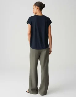 Opus Shirts*Sabethi print coal blue