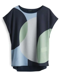 Opus Shirts*Saloma print coal blue