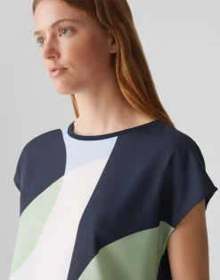 Opus Shirts*Saloma print coal blue