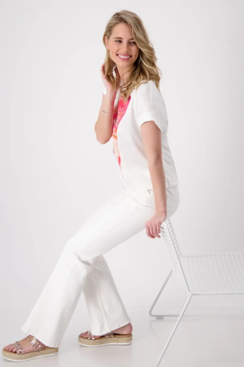 Monari Shirts*Schmetterling Blusenshirt off-white