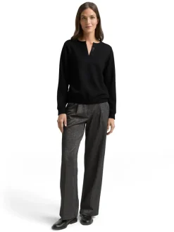 Tom Tailor Pullover & Sweatshirts*Scuba Sweatshirt mit Strasssteinen deep black