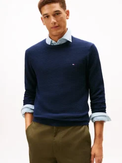 Tommy Hilfiger Pullover & Sweatshirts*SEASONAL STRUCTURE CNECK dark night navy