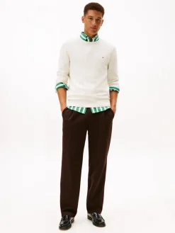 Tommy Hilfiger Pullover & Sweatshirts*SEASONAL STRUCTURE CNECK ivory petal