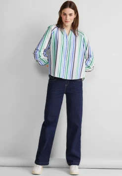 Street One Blusen*Seersucker Bluse fresh spring green