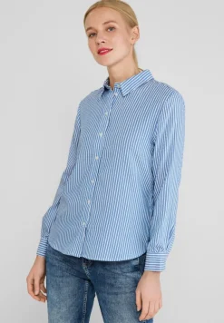 Street One Blusen*Seersucker Bluse original blue