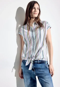 Cecil Blusen*Seersucker Bluse vanilla white