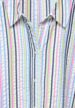 Cecil Blusen*Seersucker Bluse vanilla white