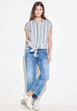 Cecil Blusen*Seersucker Bluse vanilla white