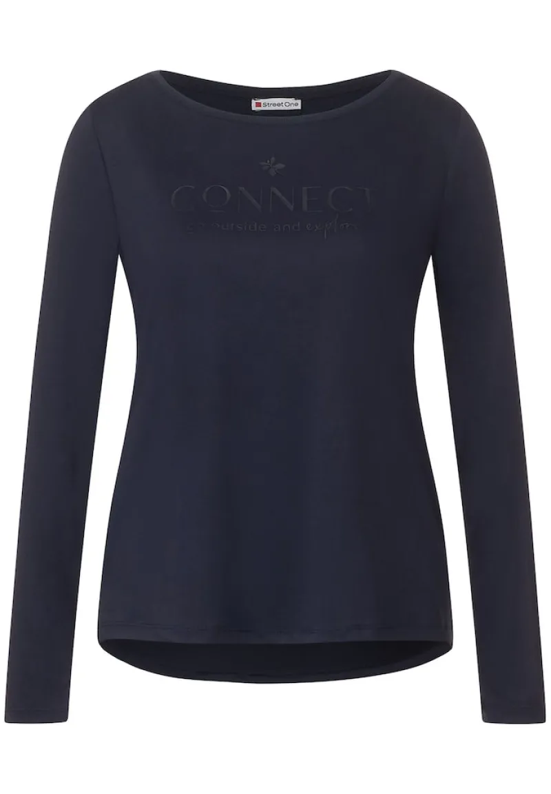 Street One Shirts*Seiden Look Shirt deep blue