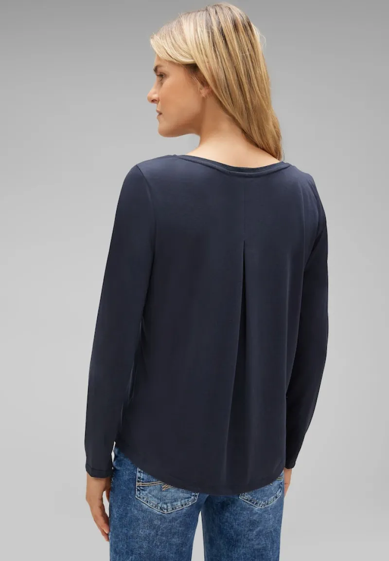 Street One Shirts*Seiden Look Shirt deep blue
