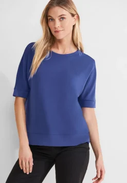 Street One Pullover & Sweatshirts*Seiden Look T-Shirt intense royal blue