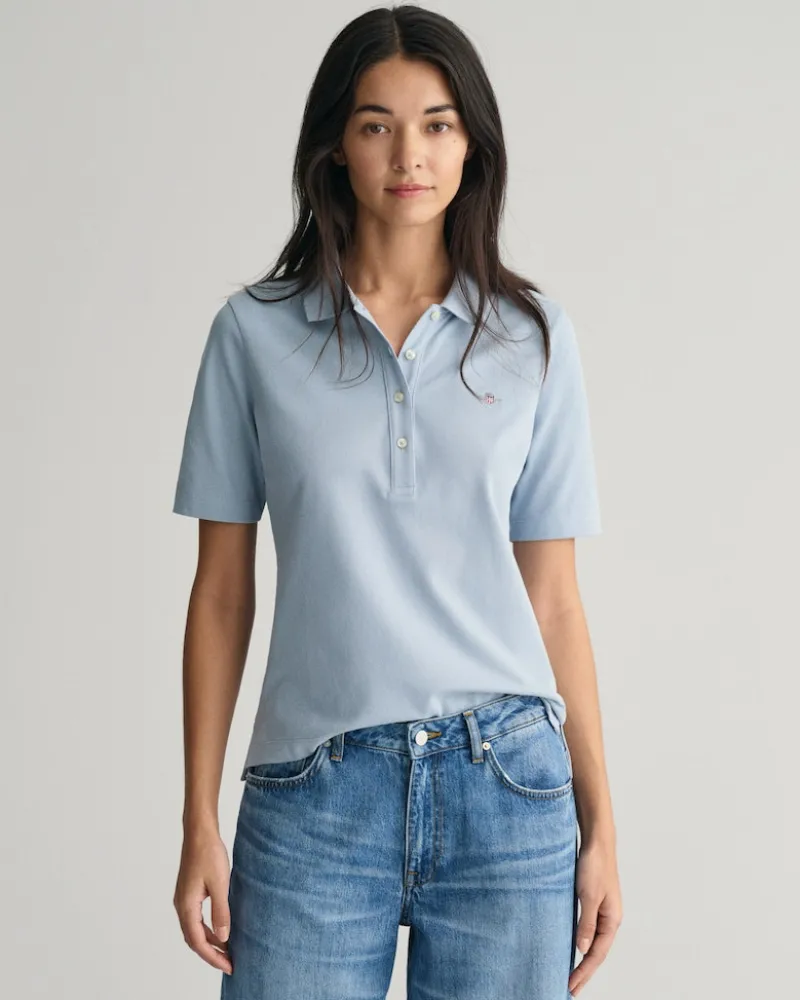Gant Shirts*Shield Piqué Poloshirt dove blue