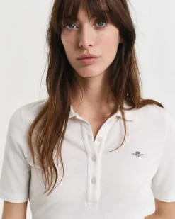 Gant Shirts*Shield Piqué Poloshirt eggshell