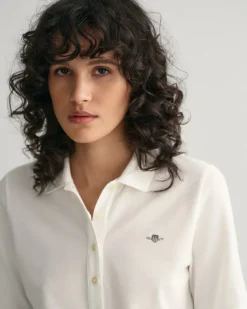 Gant Shirts*Shield Piqué Poloshirt eggshell