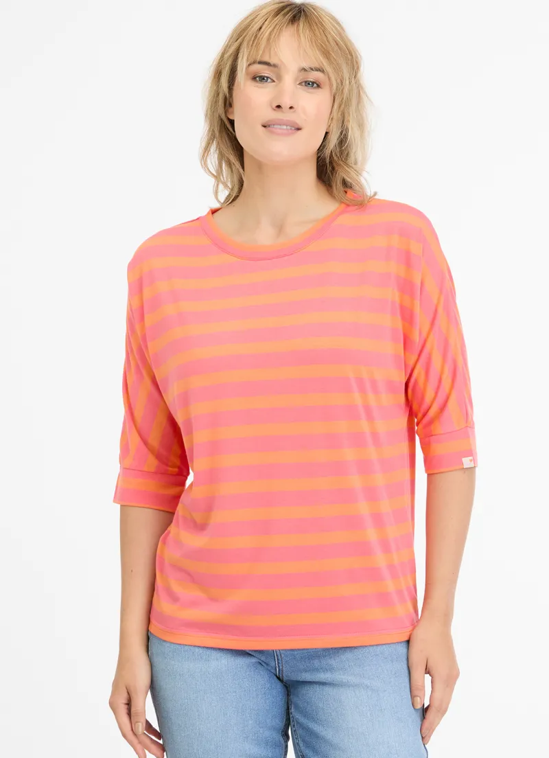 Ragwear Shirts*Shimona Stripes 4005 coral