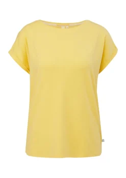 QS Shirts*Shirt aus Lyocellmix Gelb