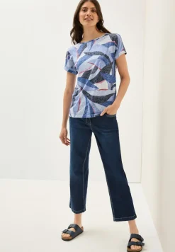 Cecil Shirts*Shirt im Ausbrenner-Look urban navy blue