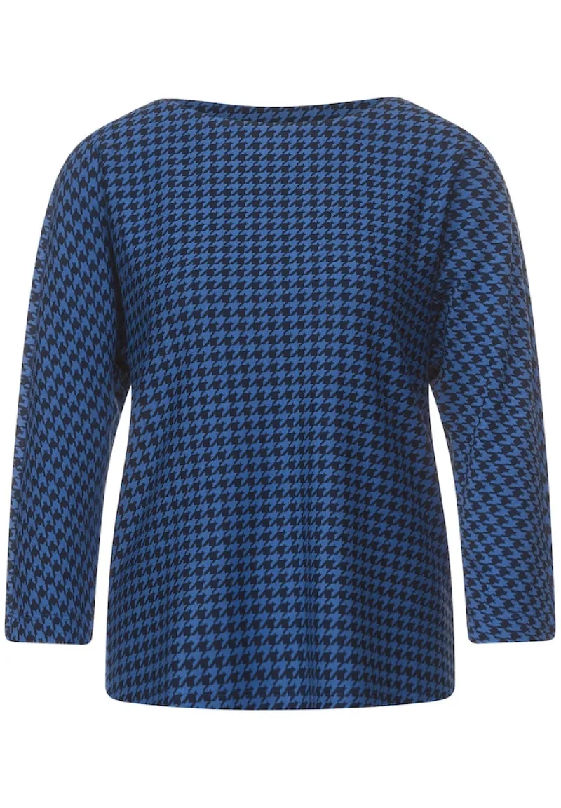 Street One Shirts*Shirt im Jacquard Muster dazzling blue