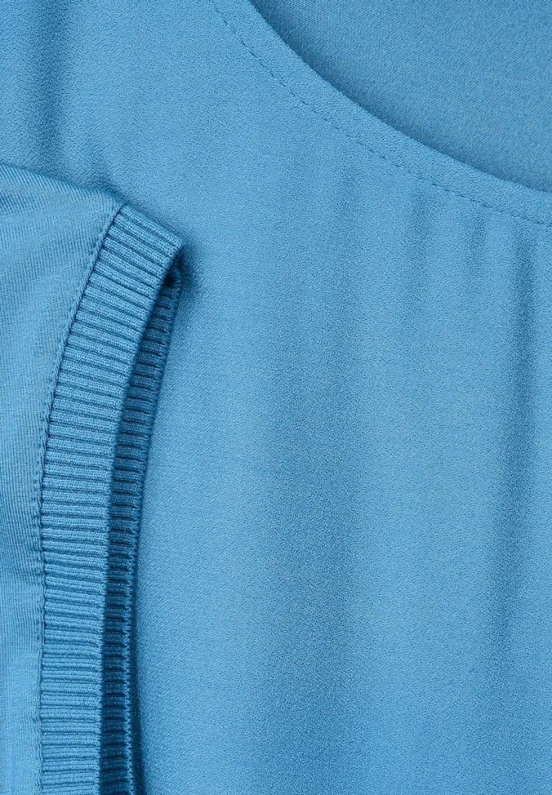 Street One Shirts*Shirt im Materialmix splash blue