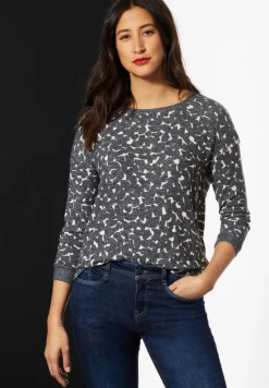 Street One Shirts*Shirt im Printmix deep blue melange