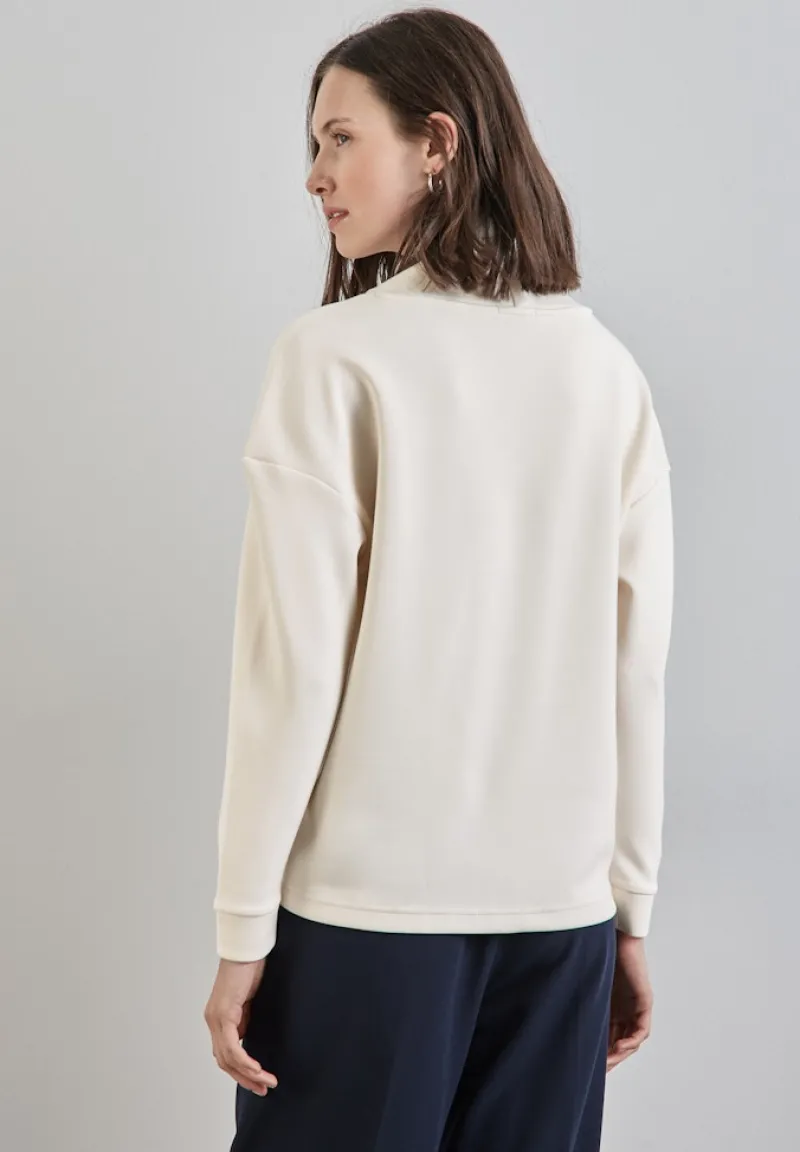 Street One Shirts*Shirt im Silk Look lucid white