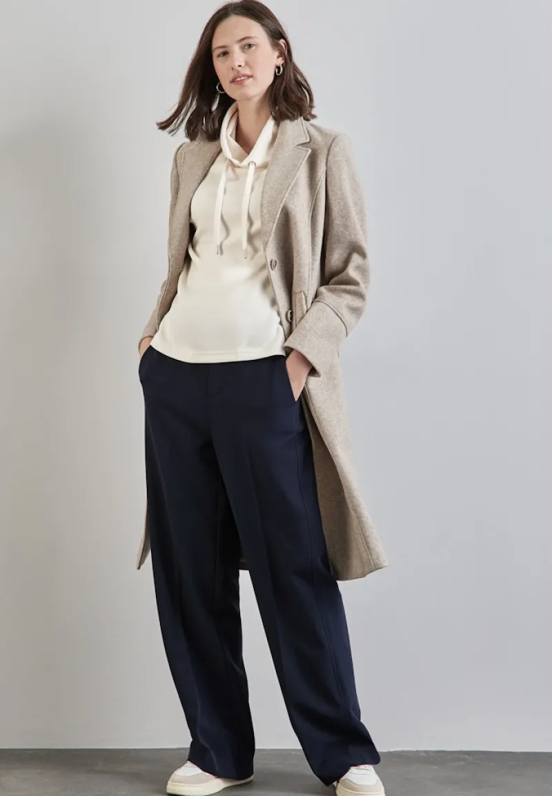 Street One Shirts*Shirt im Silk Look lucid white